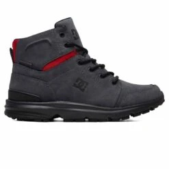 DC Shoes Torstein Leather Winter Boots, Grey/Black/Red-10 -DC Store 28319 DEFAULT l