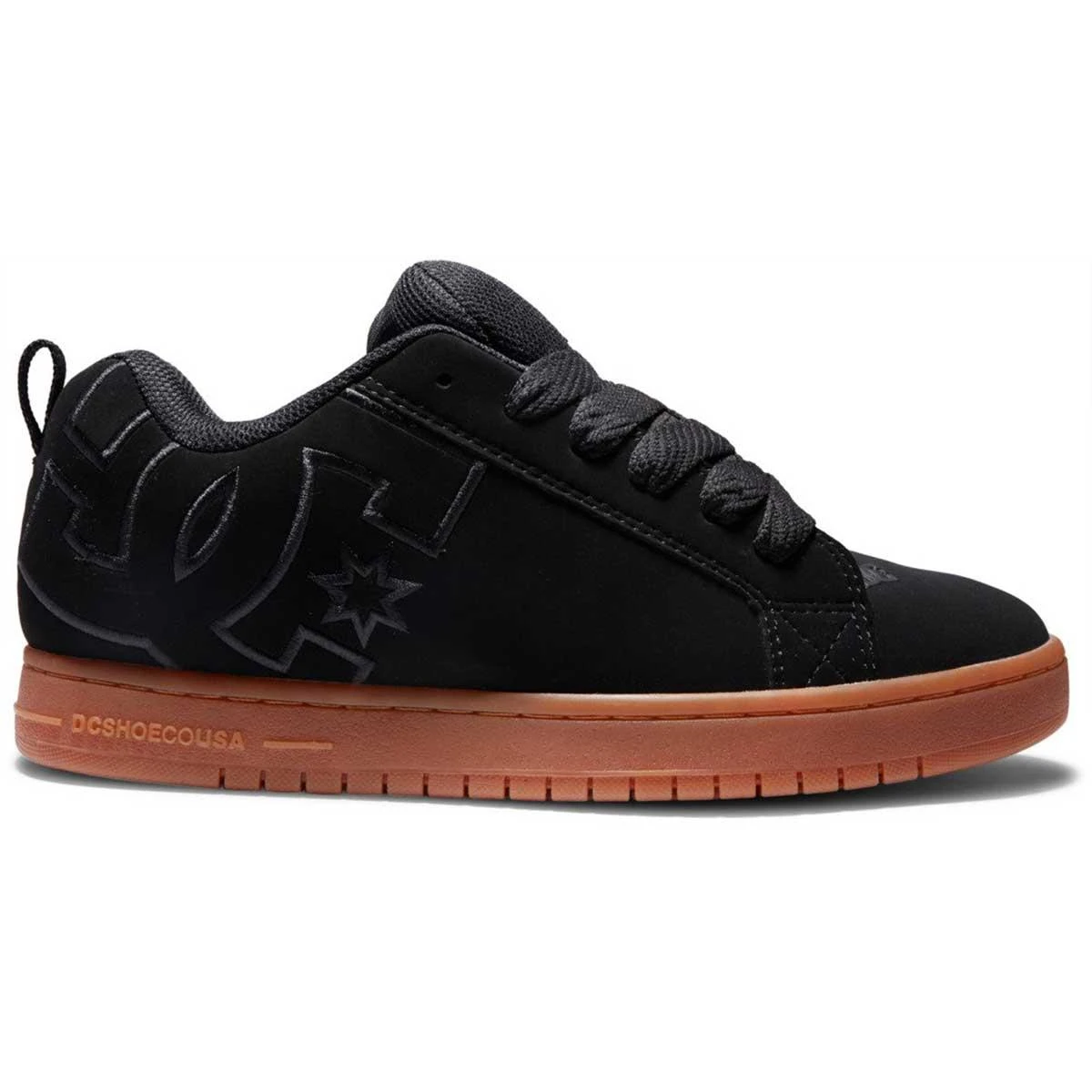 DC Shoes Court Graffik Skate Shoes, Black/Gum 3 DC Shoes Court Graffik Skate Shoes, Black/Gum
