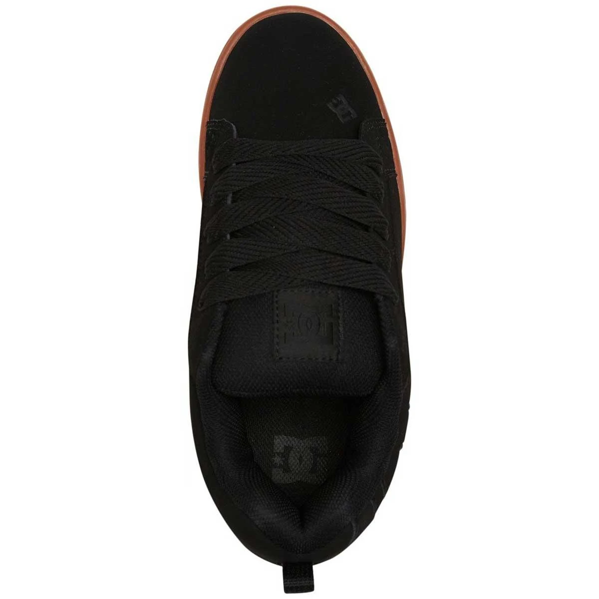 DC Shoes Court Graffik Skate Shoes, Black/Gum 4 DC Shoes Court Graffik Skate Shoes, Black/Gum - Image 2