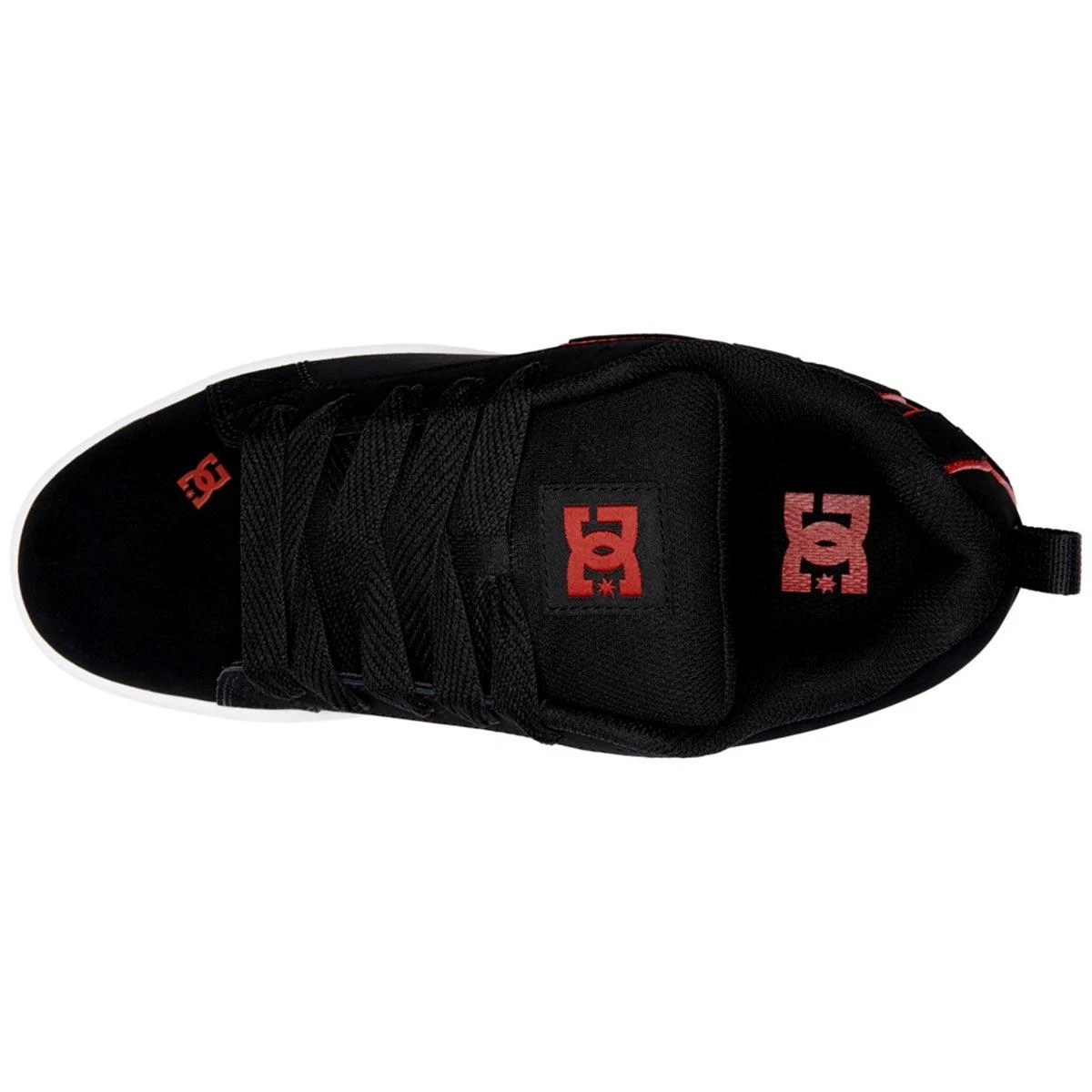 DC Shoes Court Graffik Skate Shoes, Black/Red/White 5 DC Shoes Court Graffik Skate Shoes, Black/Red/White - Image 3