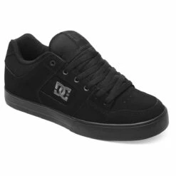 DC Shoes Pure Skate Shoes, Black/Pirate Black-12