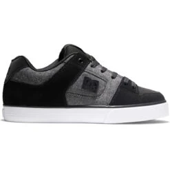 DC Shoes Pure Skate Shoes, Black/Grey/Black
