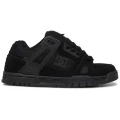 DC Shoes Stag Leather Skate Shoes, Black/Black-14 -DC Store 32577 DEFAULT l