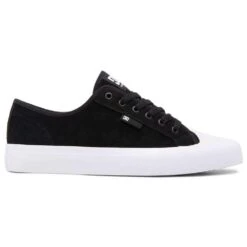 DC Shoes Manual S Suede Skate Shoes, Black/White-12 -DC Store 33129 DEFAULT l