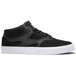 DC Shoes Men's Kalis Vulc Mid Skate Shoes, Black/Black/White-10 7 DC Shoes Men's Kalis Vulc Mid Skate Shoes, Black/Black/White-10 -DC Store 33136 DEFAULT l