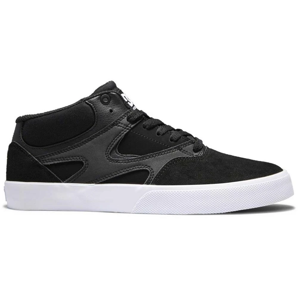 DC Shoes Men's Kalis Vulc Mid Skate Shoes, Black/Black/White-10 5 DC Shoes Men's Kalis Vulc Mid Skate Shoes, Black/Black/White-10 - Image 3