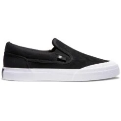 DC Shoes Manual RT Slip-On Skate Shoes, Black/Black/White -DC Store 35492 DEFAULT l