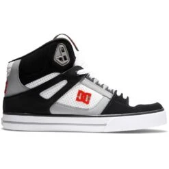 DC Shoes Pure High-Top Skate Shoes, Black/White/Red 7 DC Shoes Pure High-Top Skate Shoes, Black/White/Red -DC Store 37320 DEFAULT l