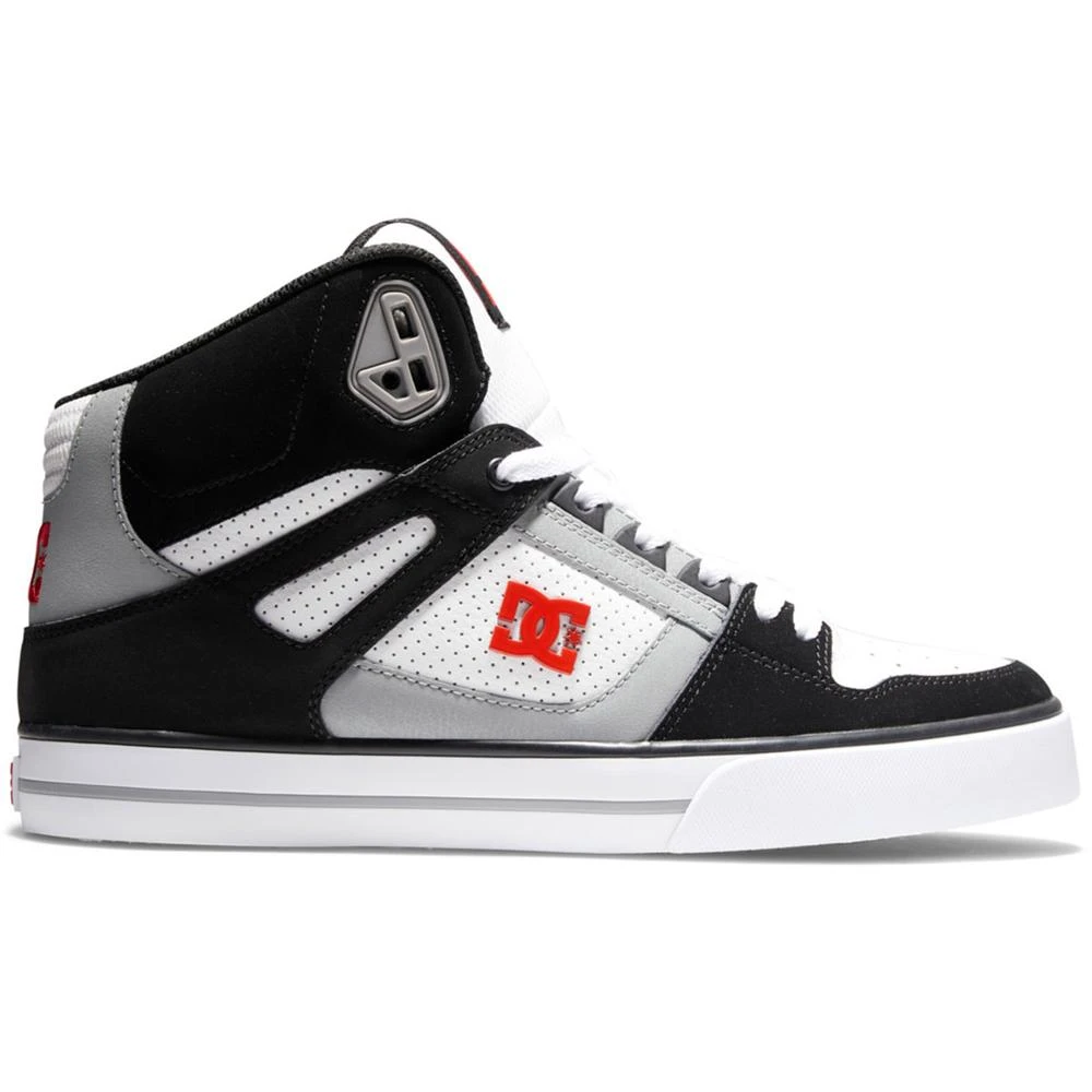 DC Shoes Pure High-Top Skate Shoes, Black/White/Red 5 DC Shoes Pure High-Top Skate Shoes, Black/White/Red - Image 3