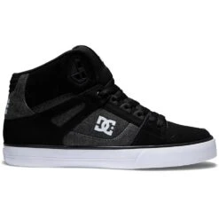 DC Shoes Pure High-Top Skate Shoes, Black/Battleship -DC Store 37810 DEFAULT l