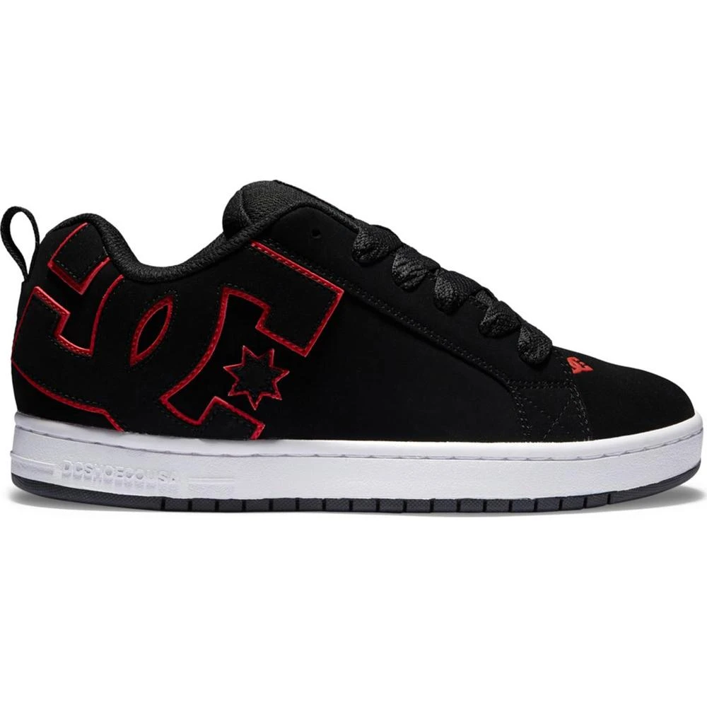 DC Shoes Court Graffik Skate Shoes, Black/Red/White 6 DC Shoes Court Graffik Skate Shoes, Black/Red/White - Image 4