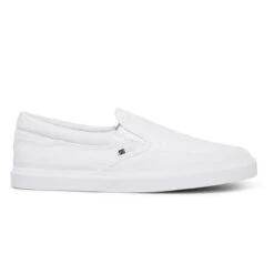 DC Shoes Infinite Slip On Skate Shoes, White-7