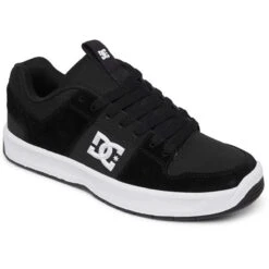 DC Shoes Lynx Zero Leather Skate Shoes, Black/White-10
