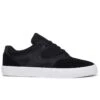 DC Shoes Kalis Vulc S Leather Skate Shoes, Black/Black/White