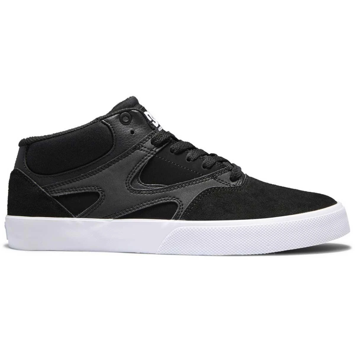 DC Shoes Men's Kalis Vulc Mid Skate Shoes, Black/Black/White-10 3 DC Shoes Men's Kalis Vulc Mid Skate Shoes, Black/Black/White-10