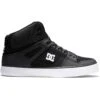 DC Shoes Pure High Top Skate Shoes, Black/Black/White -DC Store ADYS400043 BLW 1