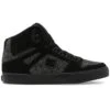 DC Shoes Pure High-Top Skate Shoes, Black/Black/Battleship -DC Store ADYS400043 KKB12