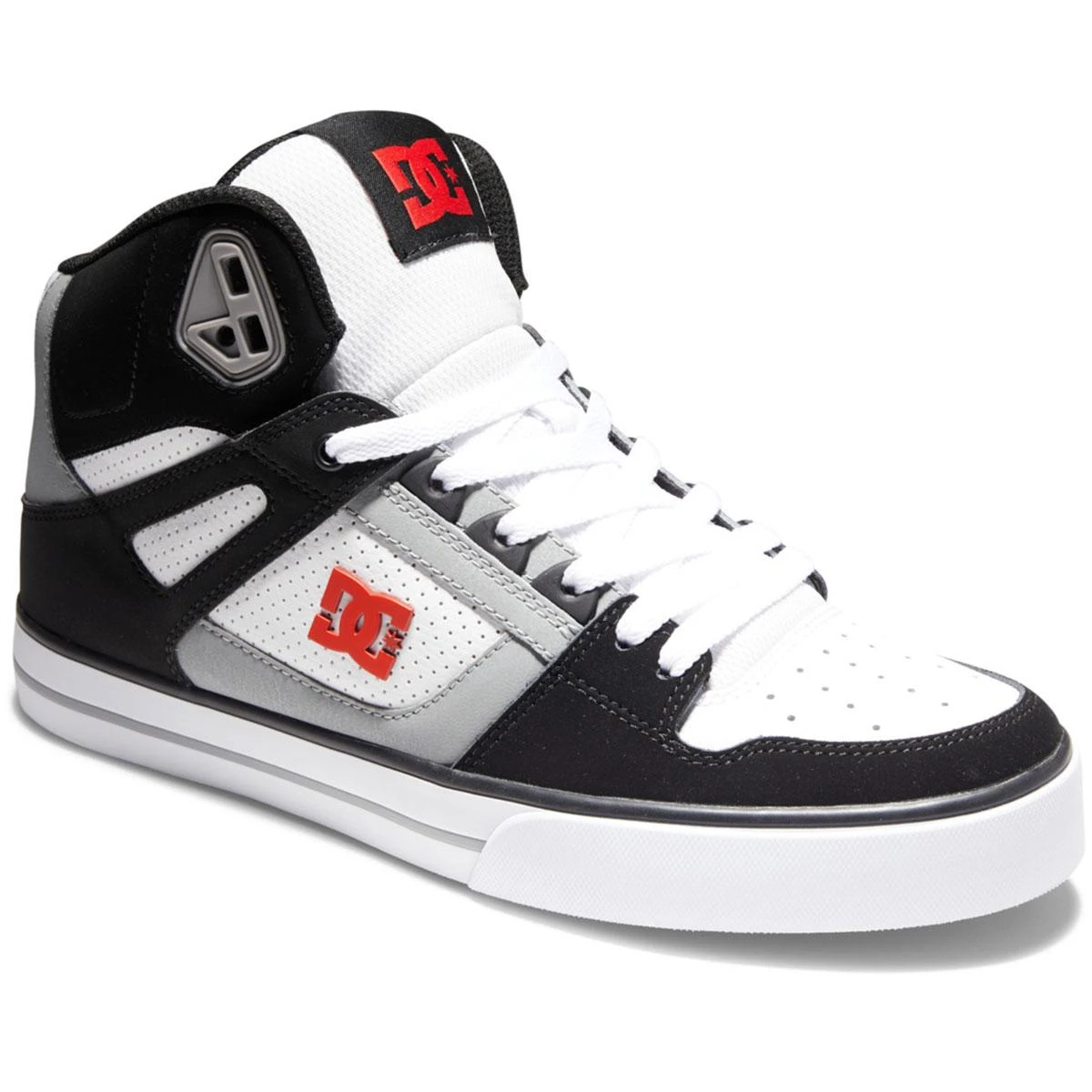DC Shoes Pure High-Top Skate Shoes, Black/White/Red 4 DC Shoes Pure High-Top Skate Shoes, Black/White/Red - Image 2