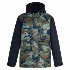 DC Bandwidth Jacket 2023 - Men's Snowboard Jacket -DC Store DCBandwidthJacket2023MensWoodlandCamoGreen XGCK 3