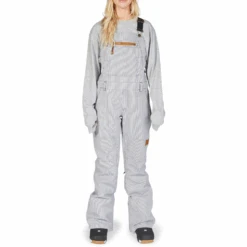 DC Crusade Bib 2023 - Women's Snowboard Bib -DC Store DCCrusadeBib2023womensHickoryStripe XBBW 1