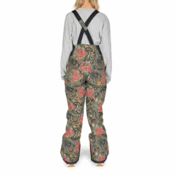 DC Crusade Bib 2023 - Women's Snowboard Bib -DC Store DCCrusadeBib2023womensPaisleyIvyGreen XGCR 2