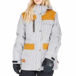 DC Liberate Jacket 2023 - Women's Snowboard Jacket -DC Store DCLiberateJacket2023womensHickoryStripe XBBW 1