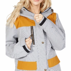 DC Liberate Jacket 2023 - Women's Snowboard Jacket -DC Store DCLiberateJacket2023womensHickoryStripe XBBW 4