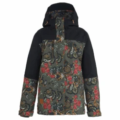 DC Liberate Jacket 2023 - Women's Snowboard Jacket -DC Store DCLiberateJacket2023womensPaisleyIvyGreen XGCR 3