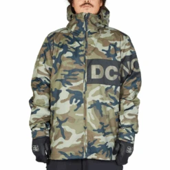 DC Propaganda Jacket 2023 - Men's Snowboard Jacket -DC Store DCPropagandaJacket2023MensWoodlandCamoGreen XGCK 1