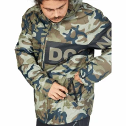 DC Propaganda Jacket 2023 - Men's Snowboard Jacket -DC Store DCPropagandaJacket2023MensWoodlandCamoGreen XGCK 5