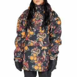 DC Savvy Anorak 2023 - Women's Snowboard Jacket -DC Store DCSavvyAnorak2023womensPaisleyBlack XKNM 1