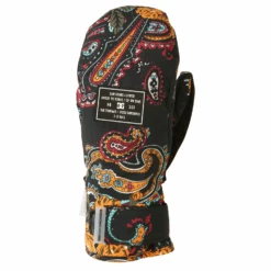 DC Franchise Mitten 2023 - Women's Snowboard Gloves -DC Store dcfranchisemitten2023womensPaisleyBlack XKNM 2